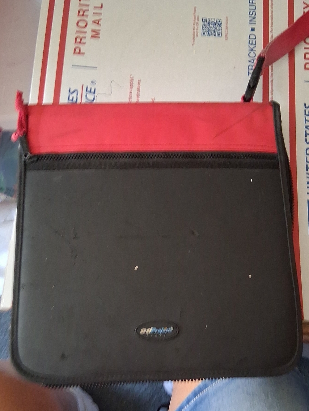 Red and Black Men’s Crossbody Bag by